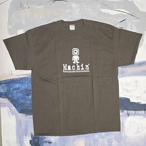 New! Vintage Machin' Shirt Size XLarge Brown Skate Skateboarding